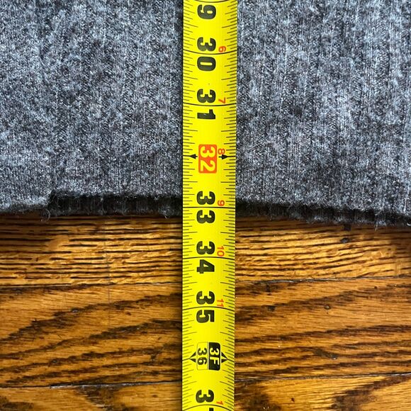 Abercrombie & Fitch Women's Small S Ribbed Knit Long Cardigan Dress Gray - Picture 5 of 8